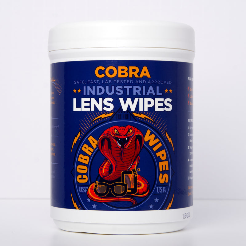 Cobra Industrial Lens Wipes Tub (240 Wipes)