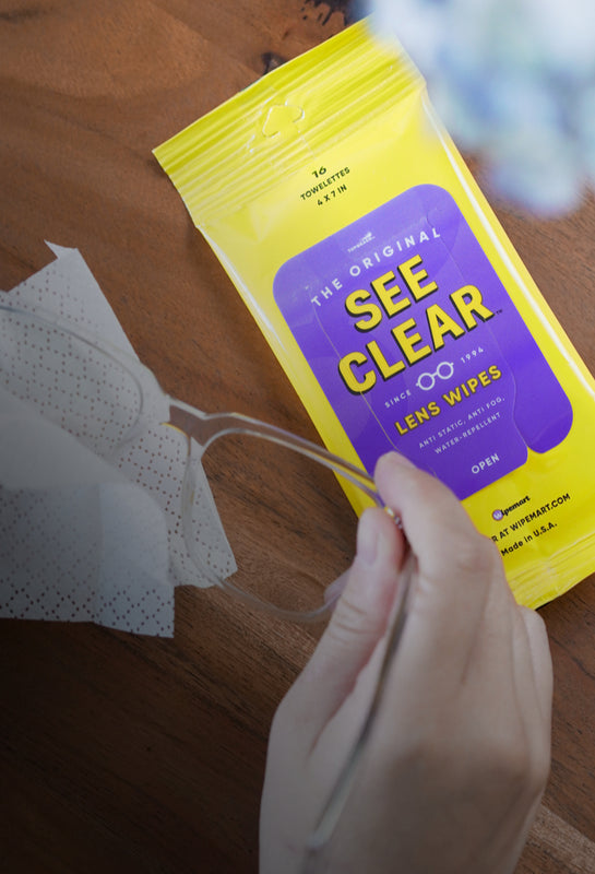 See Clear Lens Cloth Wipes are the best way to clean your glasses, sunglasses, cellphone, laptop screen, Rolex, watch, iPhone and more. 