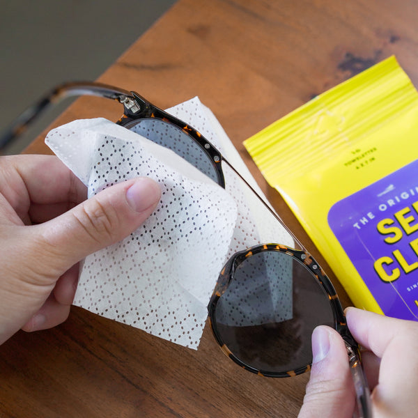 See Clear Lens Cleaning Wipes sun glasses ray ban Warby Parker